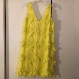 Maeve yellow fringe sundress vneck NWT